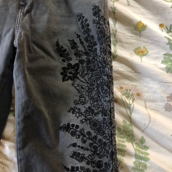 Free People Grey Denim Pants - Picture 7 of 8